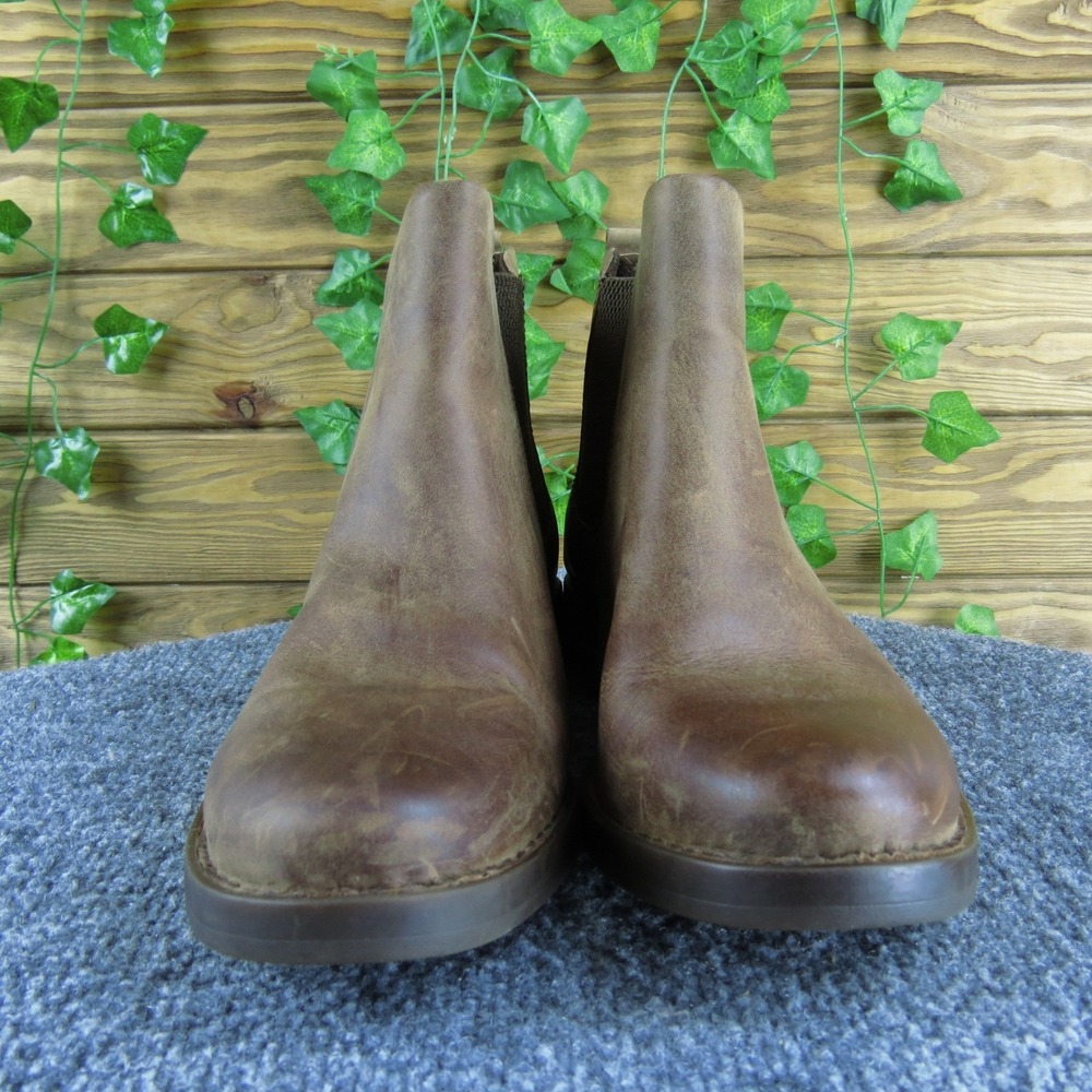 Born Brown Leather Ankle Boots - Picture 2 of 8
